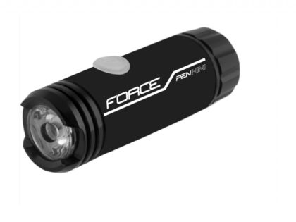 FORCE svetlo predné PEN 150 Lumenov, USB MINI, čierne